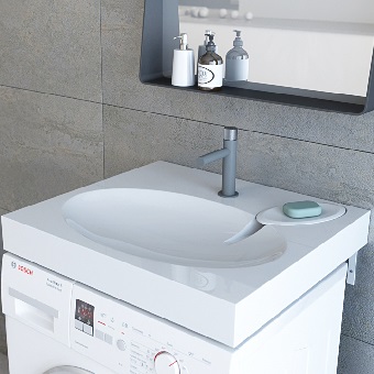 Раковины над стиральной машиной. Хиты и классика