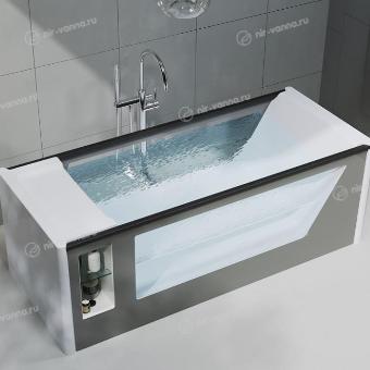 Акриловая ванна Aima Genesis 180х75 со стеклянным бортом Акриловая ванна Aima Genesis 180х75 со стеклянным бортом