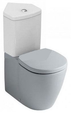 Унитаз-компакт угловой Ideal Standard Connect Aquablade 36,5*75 безободковый с крышкой-сиденьем микролифт универсальный выпуск пристенный