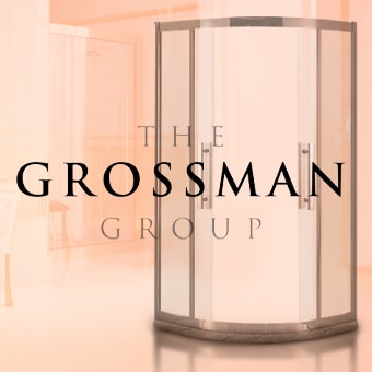 Душевое ограждение Grossman Pragma 90х90х200 розовое золото