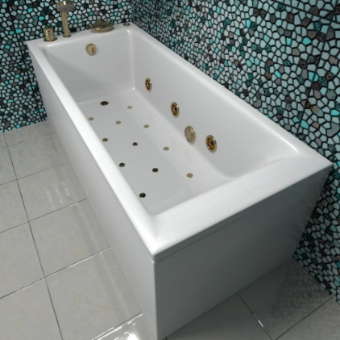 Надежная мраморная ванна Castone Кармен 180х80