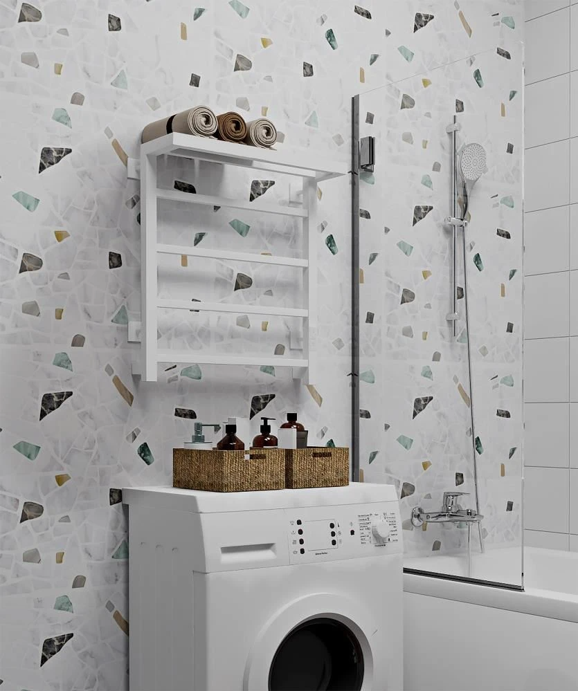Электрический полотенцесушитель Indigo Forma 50*60 L/R с полкой белый матовый