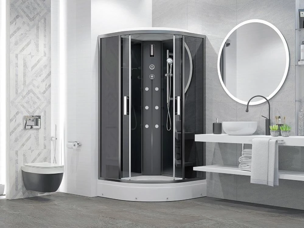 Душевая кабина Erlit ER571017-C24-RUS 100х100х210 тонированное стекло