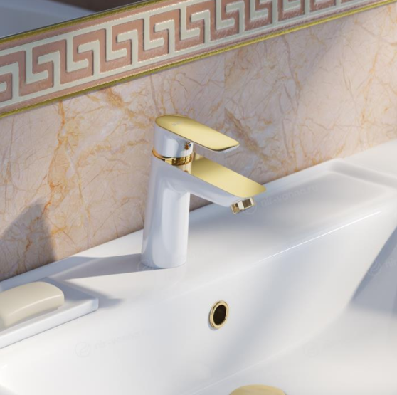 Плитка декор под золото для ванной комнаты