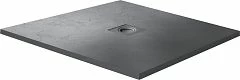 Душевой поддон RGW Stone Tray 100*100*2,5 квадратный графит