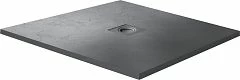 Душевой поддон RGW Stone Tray 90*90*2,5 квадратный графит