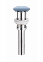 Донный клапан для раковины Ceramica Nova CN2000ML click-clack без перелива голубой матовый Донный клапан для раковины Ceramica Nova CN2000ML click-clack без перелива голубой матовый