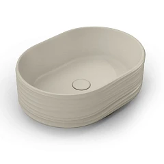 Раковина Kerama Marazzi Artbasin Sabbia 50*36 песочный матовый с донным клапаном