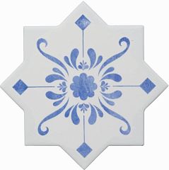 Керамогранит Cevica Becolors 13,25*13,25 Star Decoro Stencil Electric Blue