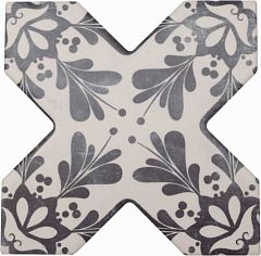 Керамогранит Cevica Becolors 13,25*13,25 Cross Decoro Stencil Navy