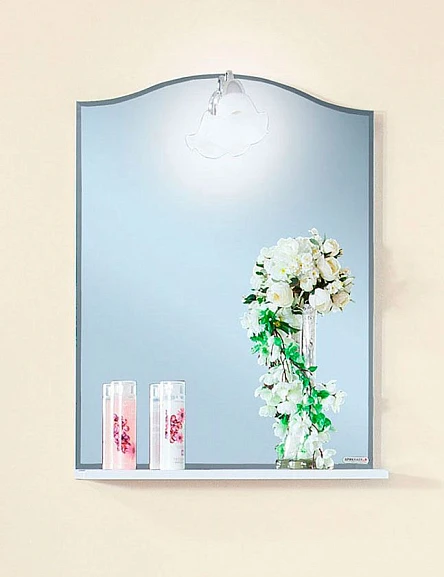 Зеркало Бриклаер Лючия 58 белый глянец