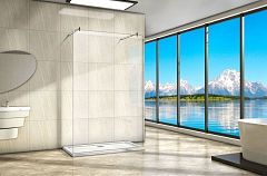 Душевая перегородка WeltWasser WW400 Walk-in 100H-2 100*185 с опорным профилем без поддона Душевая перегородка WeltWasser WW400 Walk-in 100H-2 100*185 с опорным профилем без поддона
