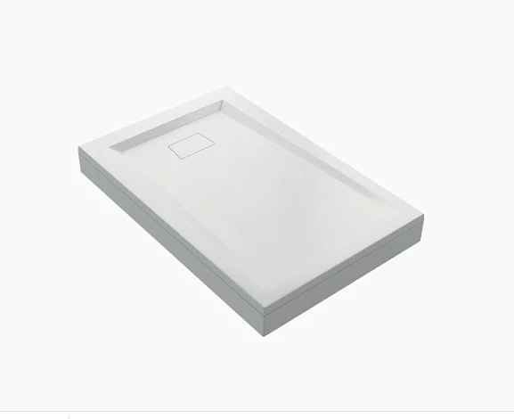 Душевой поддон Bas Атриум 110*80*13 белый с панелью