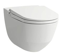 Электронный унитаз-биде Laufen Riva 39,5*60 безободковый с крышкой-сиденьем микролифт и покрытием LLC Электронный унитаз-биде Laufen Riva 39,5*60 безободковый с крышкой-сиденьем микролифт и покрытием LLC