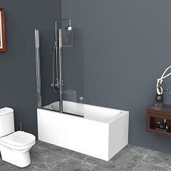 Душевая шторка на ванну BelBagno UNO-V-2-110/150-C-Cr 110*150 L/R