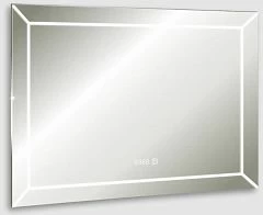 Зеркало Silver Mirrors Voll 90*70 с Led-подсветкой сенсорный выключатель и часы