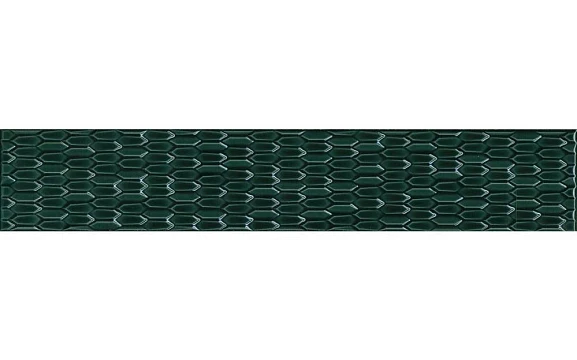 Бордюр Kerama Marazzi Левада LSB001 7*40 зеленый темный глянцевый