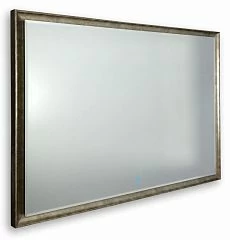 зеркало Silver Mirrors Сарос 100*70 с Led-подсветкой сенсорный выключатель патина серебро