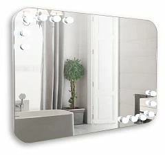 Зеркало гримерное Silver Mirrors Эмбер 91,5*68,5 с Led-подсветкой сенсорный выключатель 12 ламп