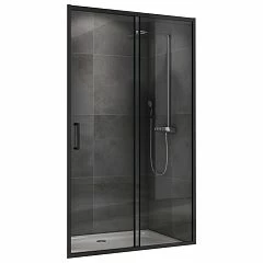 Душевая дверь в нишу ABBER Schwarzer Diamant AG30120B5 120*209 L/R с поддоном 120*80*14