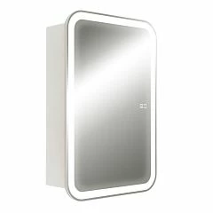 Зеркало-шкаф Silver Mirrors Фиджи-2 50 Flip сенсорный выключатель с Led-подсветкой и антизапотеванием L/R