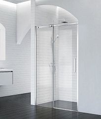 Душевая дверь в нишу BelBagno ACQUA-BF-1-150-C-Cr 150*195 L/R профиль хром без поддона