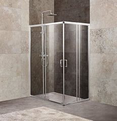 Душевой уголок BelBagno UNIQUE-AH-2-100/115-75/90-C-Cr 100-115*75-90*190 L/R без поддона