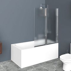 Душевая шторка на ванну BelBagno UNO-V-2-100/150-P-Cr-R 100*150 R