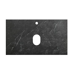 Столешница из керамогранита BelBagno 80х46 KEP-80-MNO Marmo Nero Opaco (черный матовый мрамор)