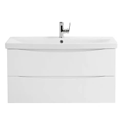 Тумба с раковиной BelBagno Marino-Cer 100 Bianco Lucido