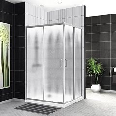 Душевой уголок BelBagno UNO-195-AH-2-100/80-CH-Cr 100*80*210 L/R (с поддоном TRAY-BB-AH 100*80*15 R)