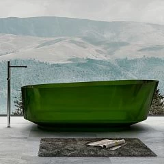 Прозрачная ванна ABBER Kristall AT9706Emerald 170х80 зеленая