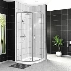 Душевой уголок BelBagno UNO-195-RH-2-120/80-C-Cr 120*80*198 R с поддоном TRAY-AS-RH-120/80-30-W-R