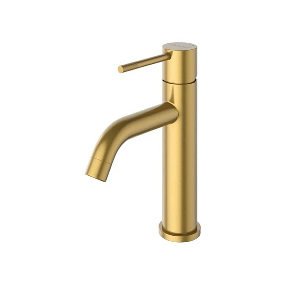 Смеситель Cezares Relax RELAX-LS1-BORO для раковины с донным клапаном брашированное золото