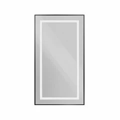 Зеркало BelBagno Kraft SPC-KRAFT-500-900-SENS-NERO 50*90 черное с Led-подсветкой