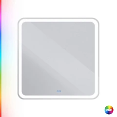 Зеркало Cezares Multicolore CZR-SPC-MC-800-800-RGB-TCH 80*80 со встроенной разноцветной подсветкой RGB