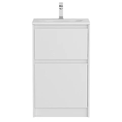 Тумба с раковиной BelBagno Kraft 39 50 напольная Bianco Opaco (раковина BB-8099-3-50)