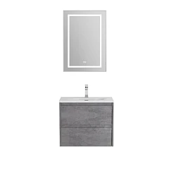 Комплект мебели BelBagno Kraft 39 70 подвесной Cemento Grigio (раковина BB-8099-3-70)