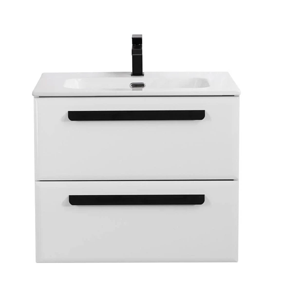 Тумба с раковиной Cezares Eco-Cer 70 Bianco Lucido