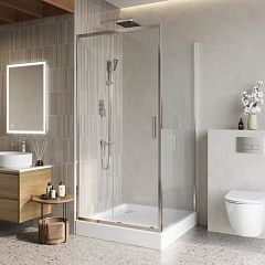 Душевой уголок BelBagno Luce LUCE-A-1-100/100-C-Cr 100*100*195 без поддона