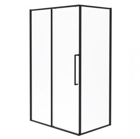 Душевой уголок Esbano Surf ESS-128PS-B 120*80*195 профиль черный матовый L/R без поддона