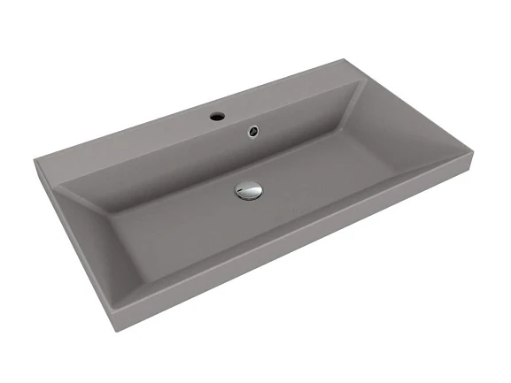 Мебельная раковина Style Line Asti 80*45 серый шелк (приобретается в комплекте с тумбой)