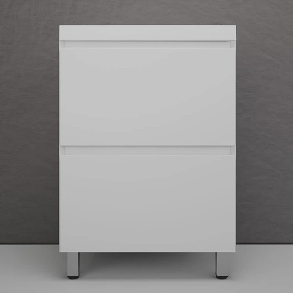 Тумба с раковиной Style Line Манхэттен 60 напольная белая матовая