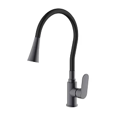 Смеситель Splenka S41.43.09 для кухни с гибким изливом графит Смеситель Splenka S41.43.09 для кухни с гибким изливом графит