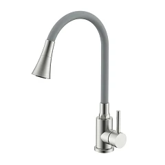 Смеситель Splenka S201.4307.05 для кухни с гибким изливом сатин Смеситель Splenka S201.4307.05 для кухни с гибким изливом сатин