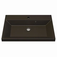 Встраиваемая раковина Uperwood Classic Quartz 90х45 коричневая матовая, трюфель Встраиваемая раковина Uperwood Classic Quartz 90х45 коричневая матовая, трюфель