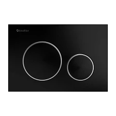 Клавиша смыва Knotlor Sphere Premium BIS104BLC черная матовая/хром Клавиша смыва Knotlor Sphere Premium BIS104BLC черная матовая/хром