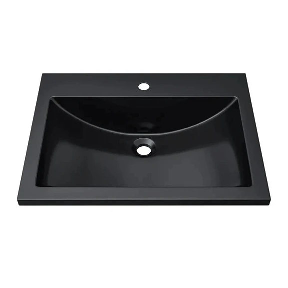 Мебельная раковина Uperwood Self 60 черная (приобретается в комплекте с тумбой)