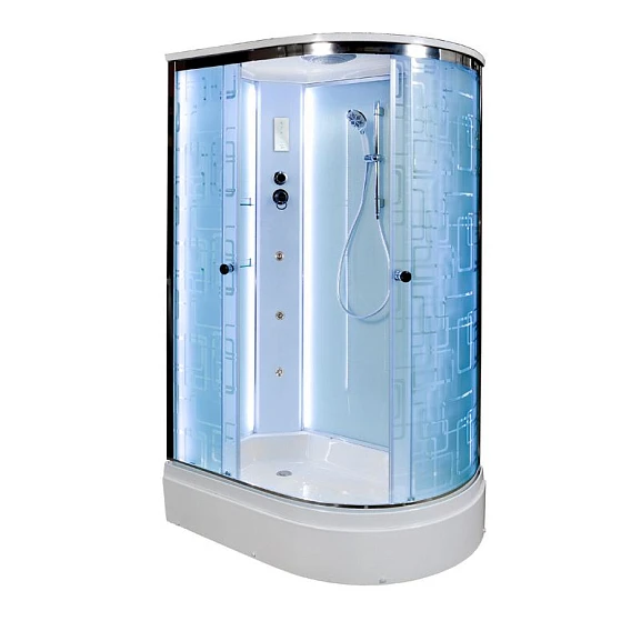 Душевая кабина AvaCan EM3012 120х90х220 L с LED-подсветкой и гидромассажем