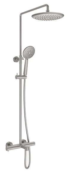 Душевая стойка Vincea Desire VSFS-1D1TBN с термостатом и изливом брашированный никель